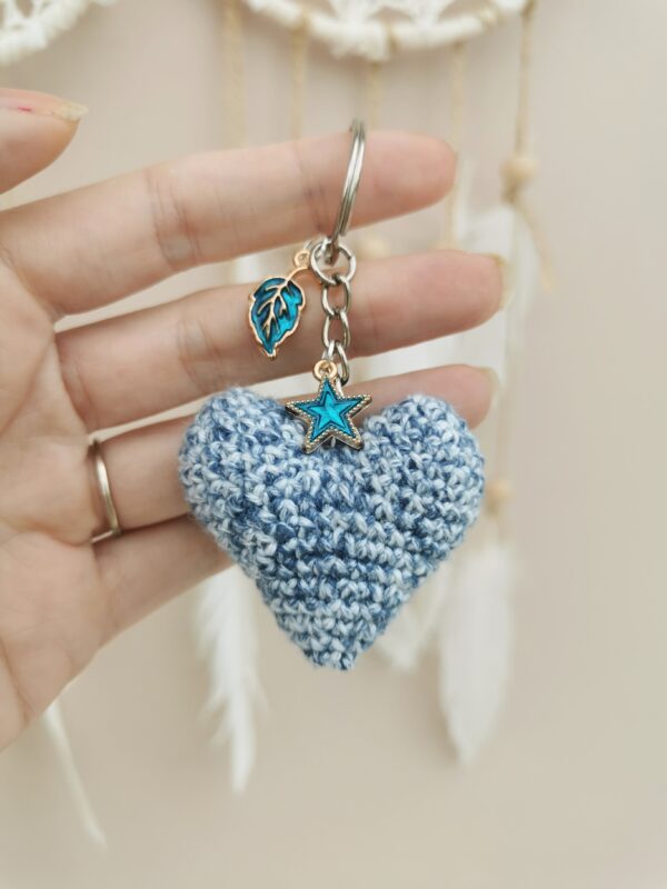 Porte-Clés Coeur bleu
