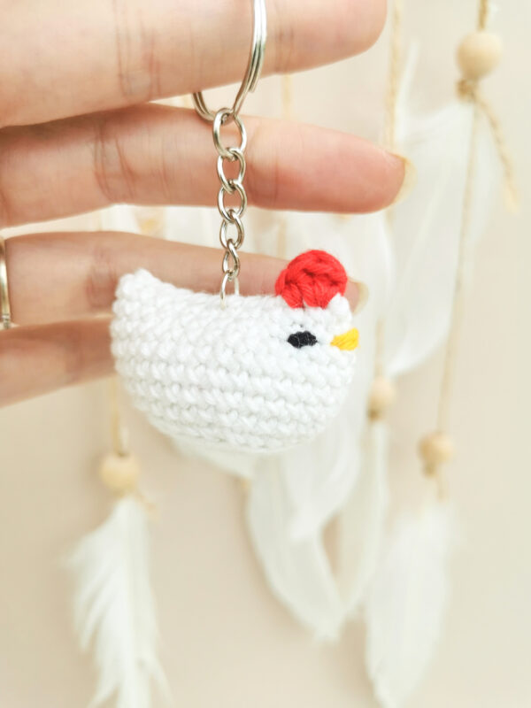 Porte-clés poule