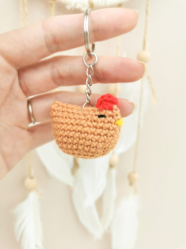 Porte-clés poule