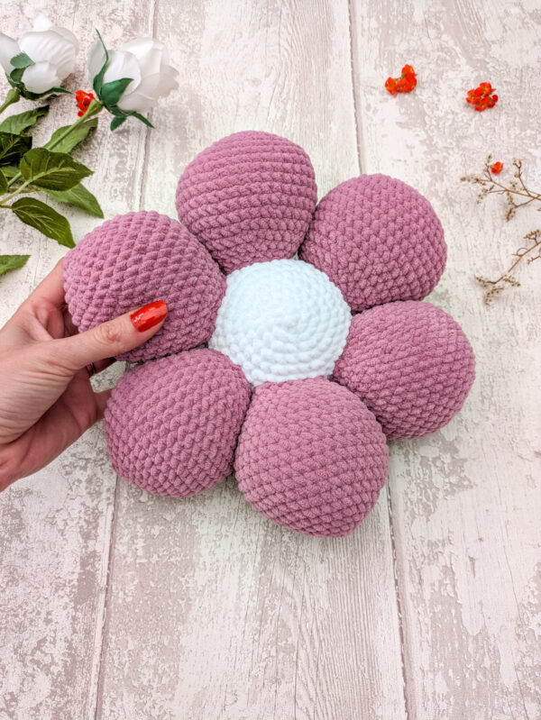 Coussin fleur décoratif