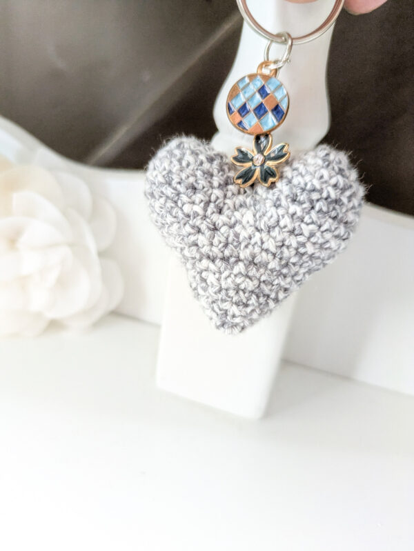 Porte-clés coeur crochet