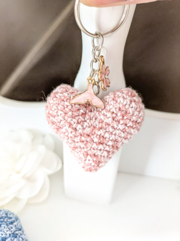Porte-clés coeur crochet