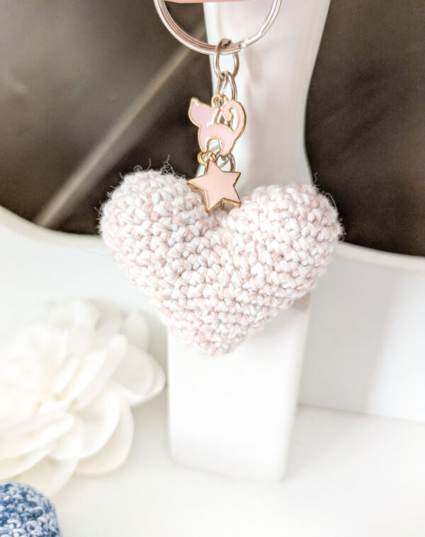 Porte-clés coeur crochet