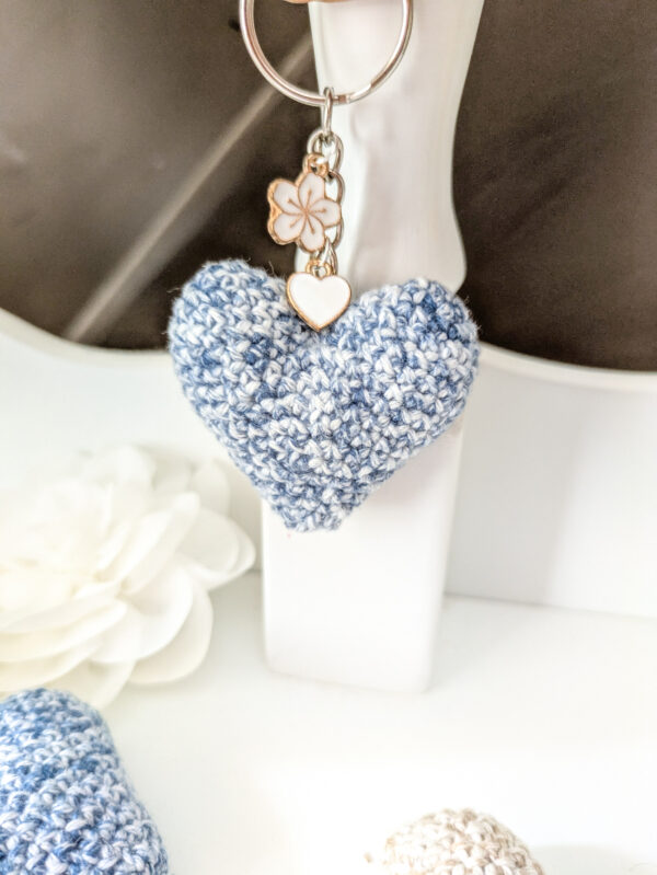Porte-clés coeur crochet