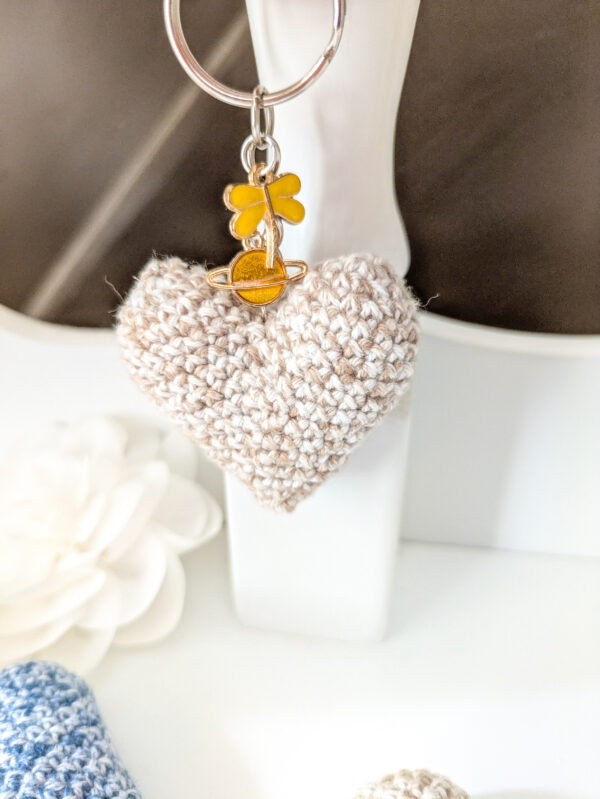 Porte-clés coeur crochet