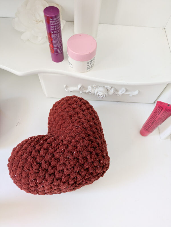 Coeur couleur cuivre décoratif fait main girly