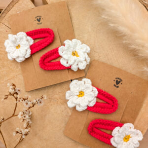 Barrettes à cheveux à fleurs fait main
