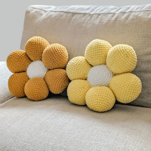 coussin-fleur-fait-main