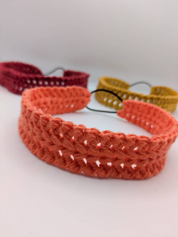 Bandeau cheveux girly fait main au crochet