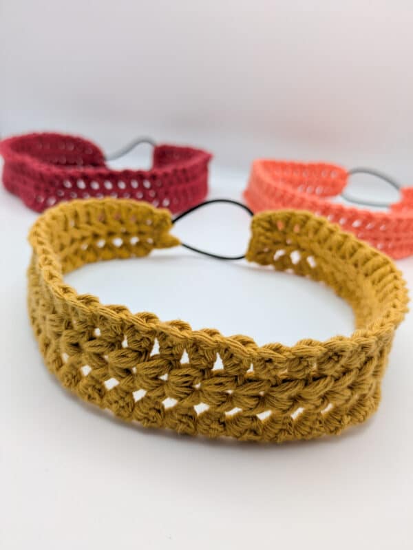 Bandeau cheveux girly fait main au crochet