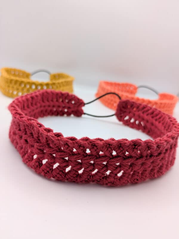 Bandeau cheveux girly fait main au crochet