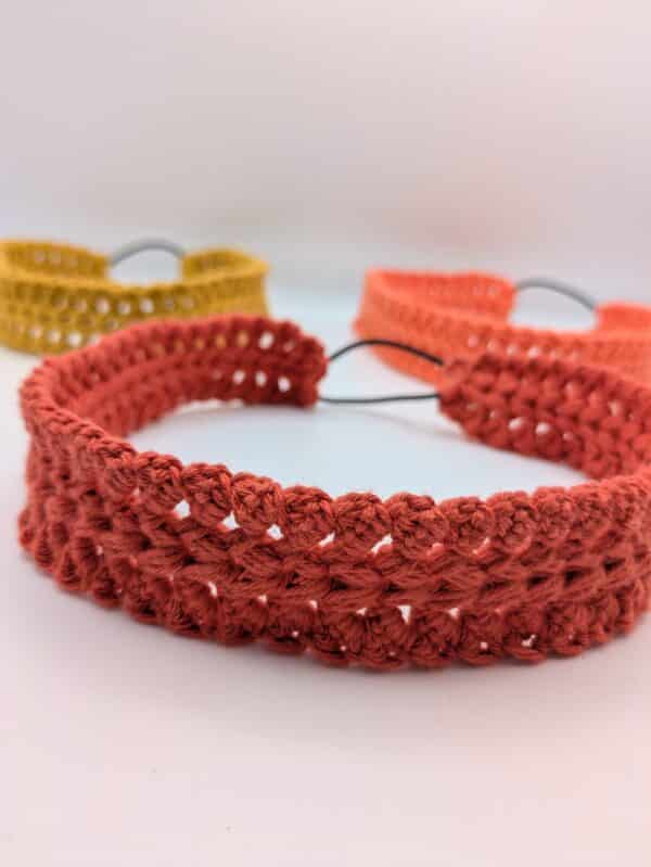 Bandeau cheveux girly fait main au crochet
