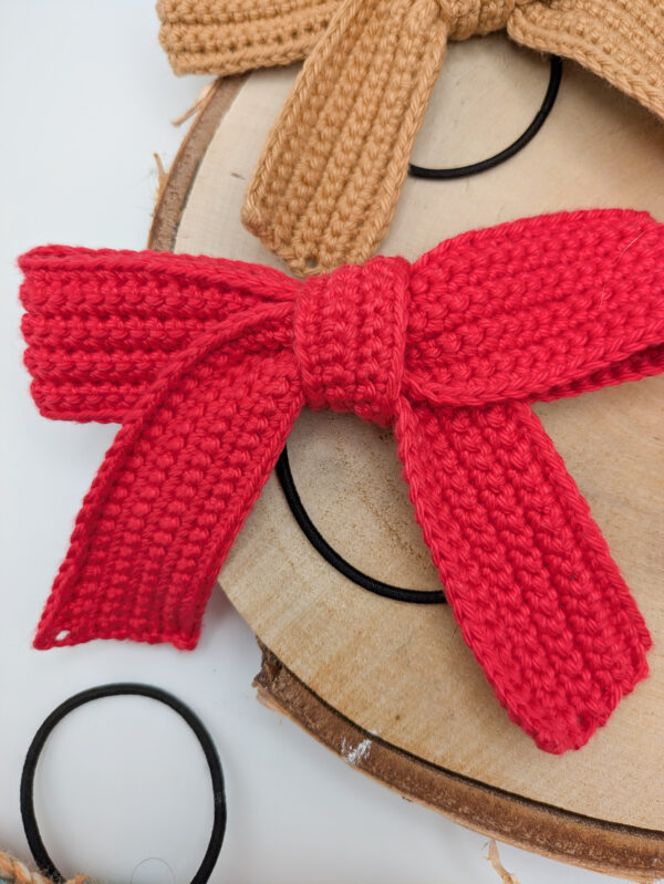 Élastique noeud au crochet pour cheveux, accessoires girly et original