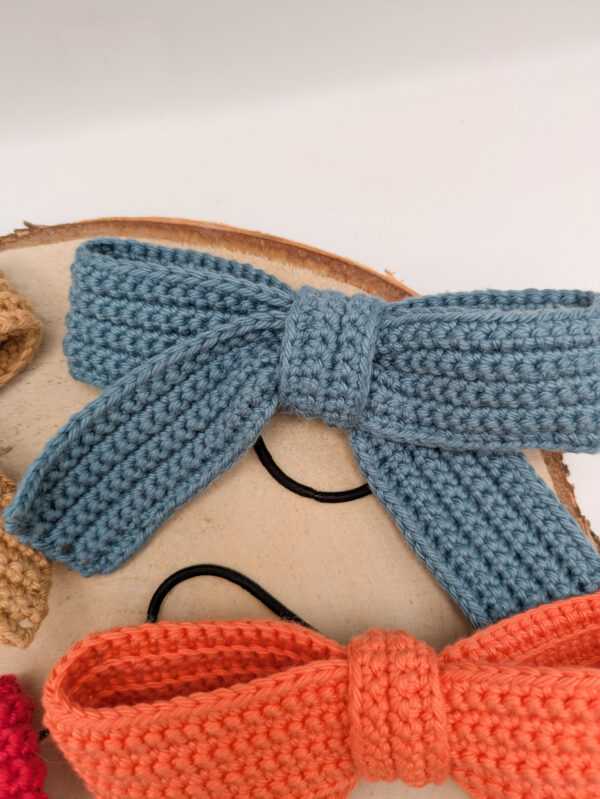 Élastique noeud au crochet pour cheveux, accessoires girly et original