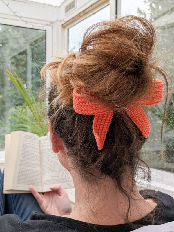 Élastique noeud au crochet pour cheveux, accessoires girly et original