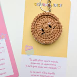 Porte-clés-biscuit-fait-main-gourmand
