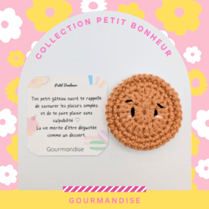 petit calin de poche biscuit et message inspirant